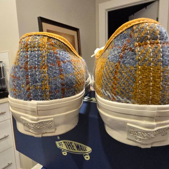 VANS PREMIUM Authentic Harris Tweed® VN000EBNJM9 TAN Men Shoes Size 12 NEW - Picture 6 of 13